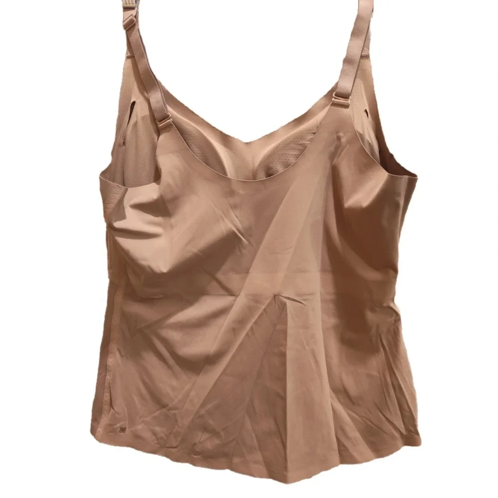 HoneyLove Nylon LiftWear Nude‎ Women's Spaghetti Strap Shapewear Tank Size 1X